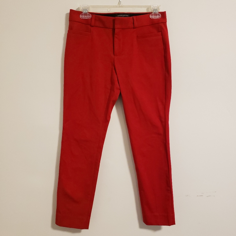 NWOT Banana Republic Sloan Pants | Red | 0P